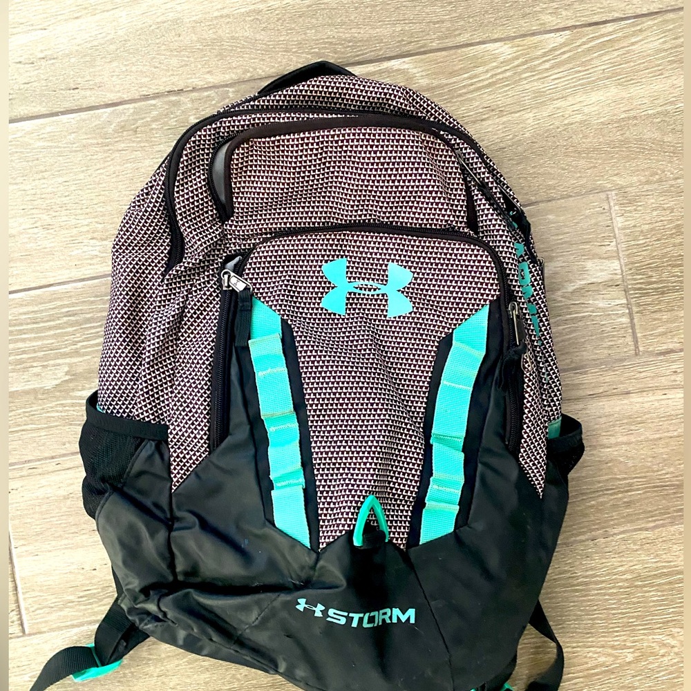 Under Armour Storm Black and Teal Backpack